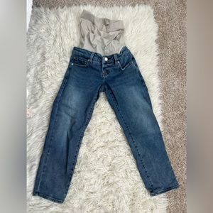 Blanqi ankle cropped maternity jeans